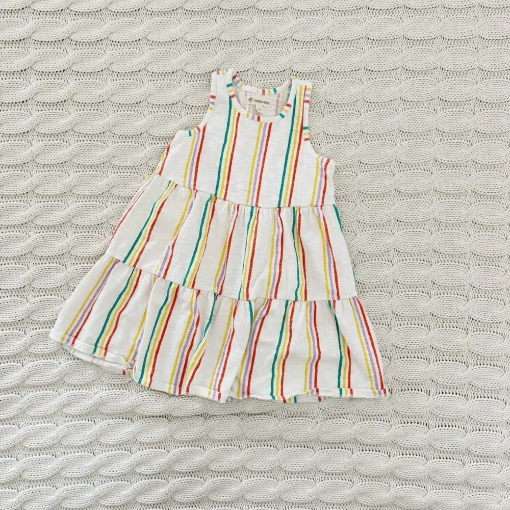 Tucker + Tate Girls Multicolor Striped Dress